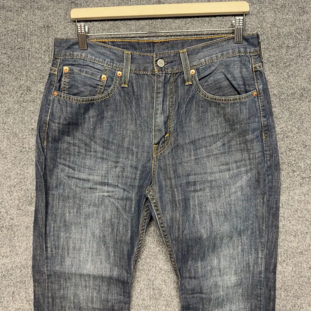 Levi's 527 Slim Bootcut Jeans Mens 32x30 Dark Wash Blue Denim 5-Pocket